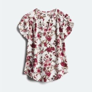41 Hawthorn StitchFix Tiffiny Tulip Sleeve Blouse, Size XXL